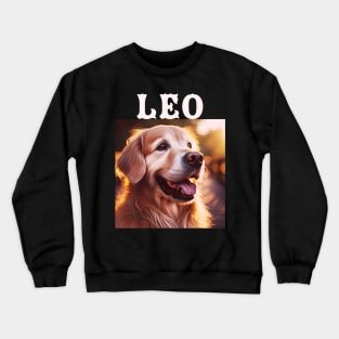 Leo, golden retriever puppy design for dog lovers Crewneck Sweatshirt